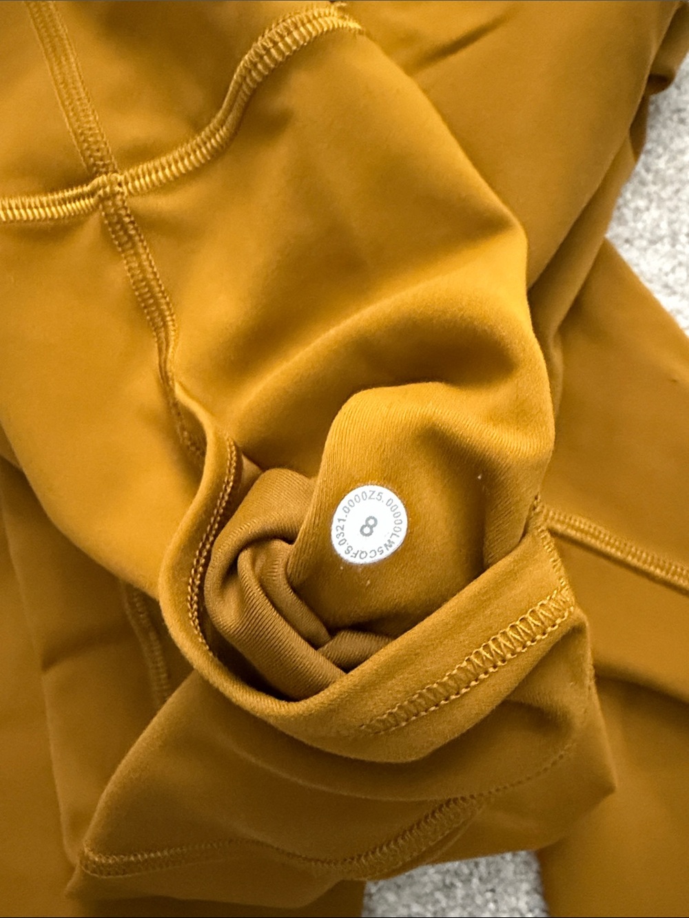 lululemon Mustard Yellow Leggings - Picture 4 of 4